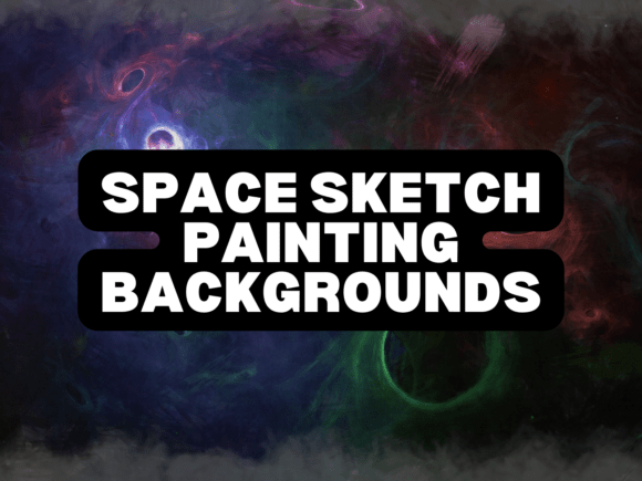 30 Space Sketch Painting Backgrounds: A Creative Launchpad for Designers and Artists