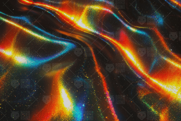 Abstract Rainbow Liquid Grain Background: Creative Integration for Modern Design Projects