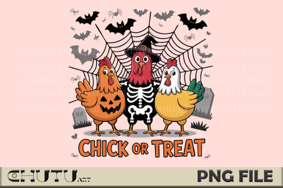 Chick or Treat PNG - Funny Halloween Art: A Strategic Creative Asset for Seasonal Projects