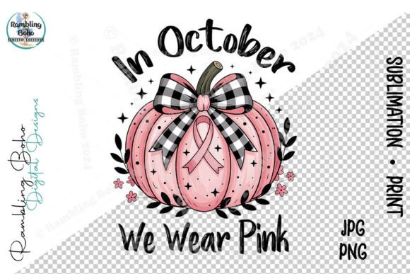 In October We Wear Pink Pretty Pumpkin