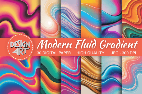 Modern Fluid Gradient Background: Elegant Design Made Easy