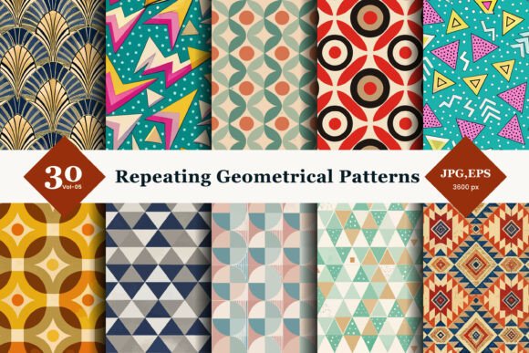 Repeating Geometric Seamless Patterns 05: A Designer’s Guide to Structured Creativity