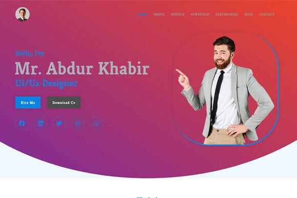 Responsive Portfolio CV Resume Theme: A Smart Choice for Personal Branding