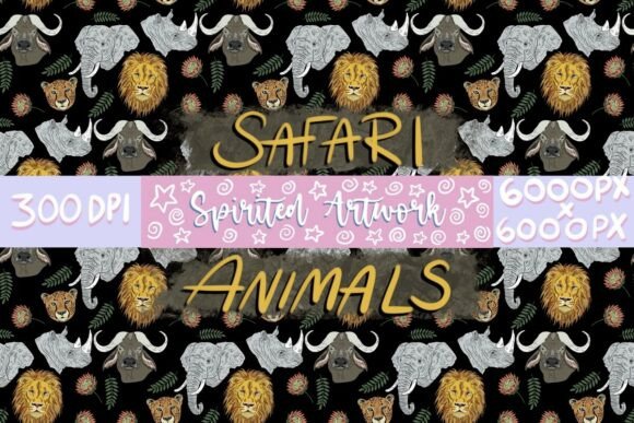 Safari Big Five Protea Seamless Pattern: A Bold Design Resource for Creative Professionals