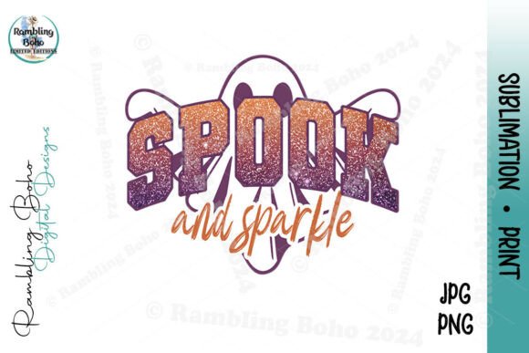 Spook and Sparkle Halloween Ghost Words